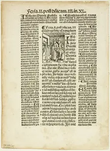 Illustration from Postilla by Parisienses Guillermus, plate 37 from Woodcuts from...1937. Creators: Urs Graf, Max Geisberg