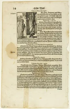 Illustration from Plinius Naturgeschichte by J. Heyden, plate 49 from Woodcuts from...1937. Creators: Jost Ammon, Max Geisberg, Pliny the Elder