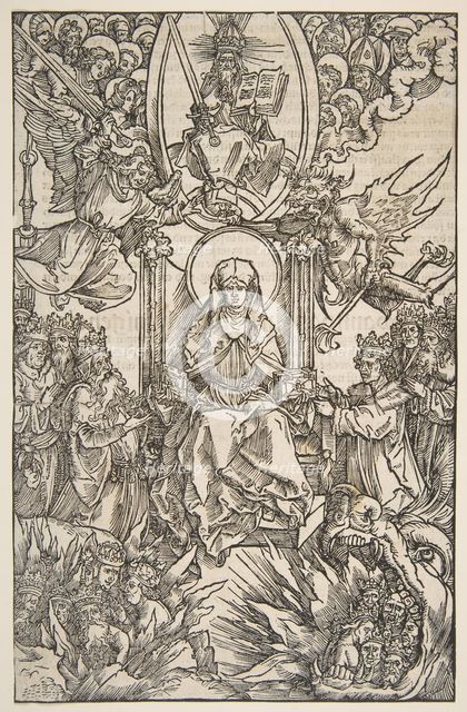 Illustration from Revelations Sancte Birgitte, Koberger Nuremberg 1502 (German Text).n.d. Creator: Albrecht Durer.