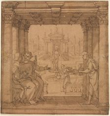 Illustration from Torquato Tasso's Gerusalemme Liberata, 1586-1590. Creator: Bernardo Castello (Italian, 1557-1629)