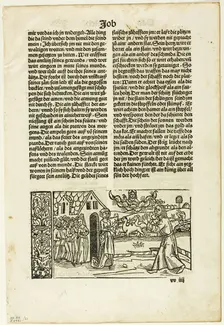 Illustration from the 14th German Bible, plate 21 from Woodcuts..., 1518, assembled...1937. Creators: Unknown, Max Geisberg