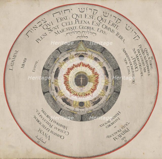 Illustration from the book "Amphitheatrum Sapientiae Aeternae" by H. Khunrath, 1595. Creator: Vredeman de Vries, Hans (Jan) (1526-1606).