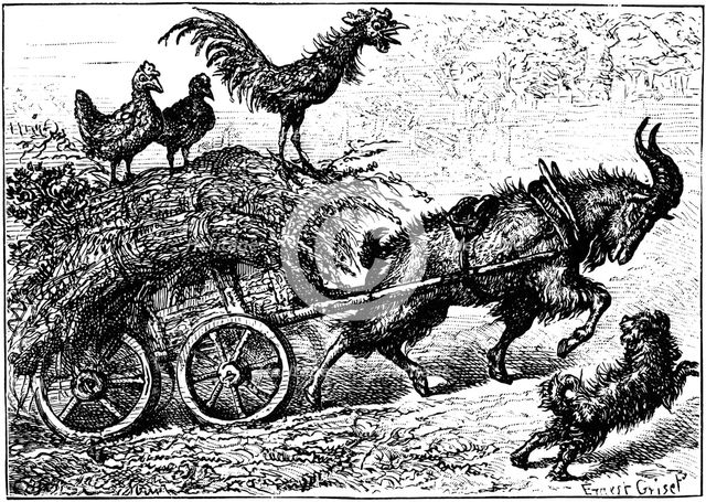 Illustration from the children's book Little Bo-Peep, c1880.  Artist: Ernest Henry Griset