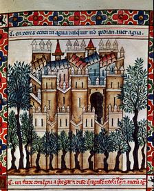 Illustration from the codex of the Cantigas de Santa Maria, c. 1280