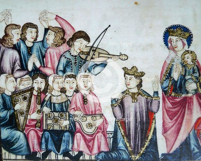 Illustration from the codex of the Cantigas de Santa Maria, c. 1280.