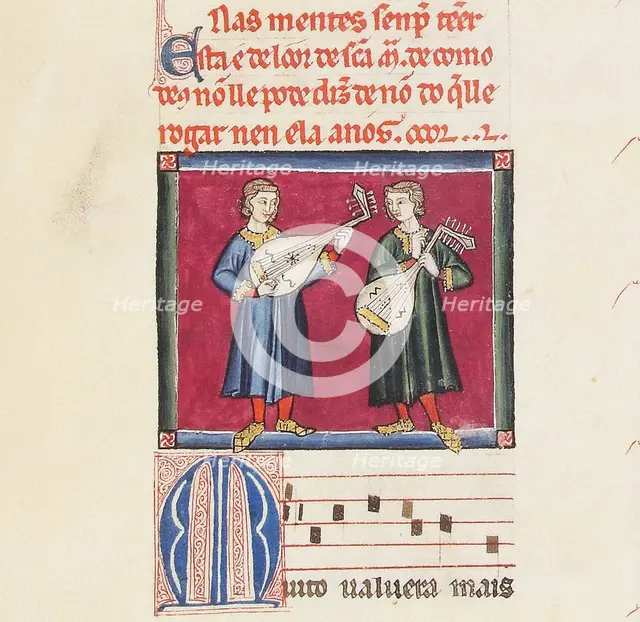 Illustration from the codex of the Cantigas de Santa Maria, c. 1280. Creator: Anonymous.