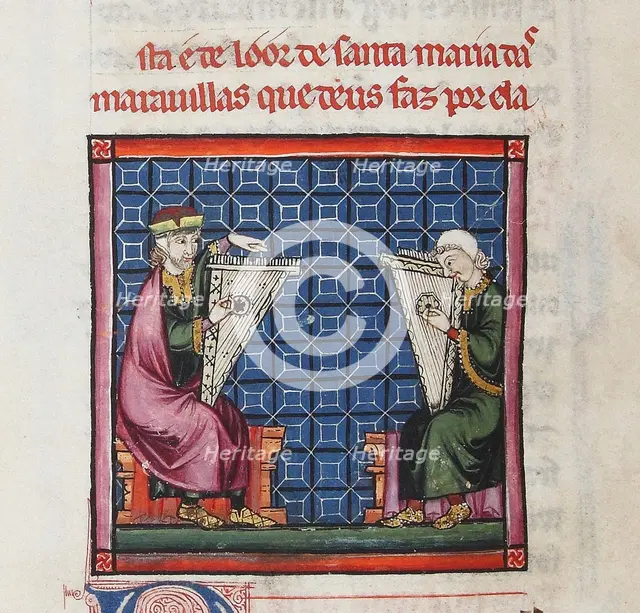 Illustration from the codex of the Cantigas de Santa Maria, c. 1280. Creator: Anonymous.