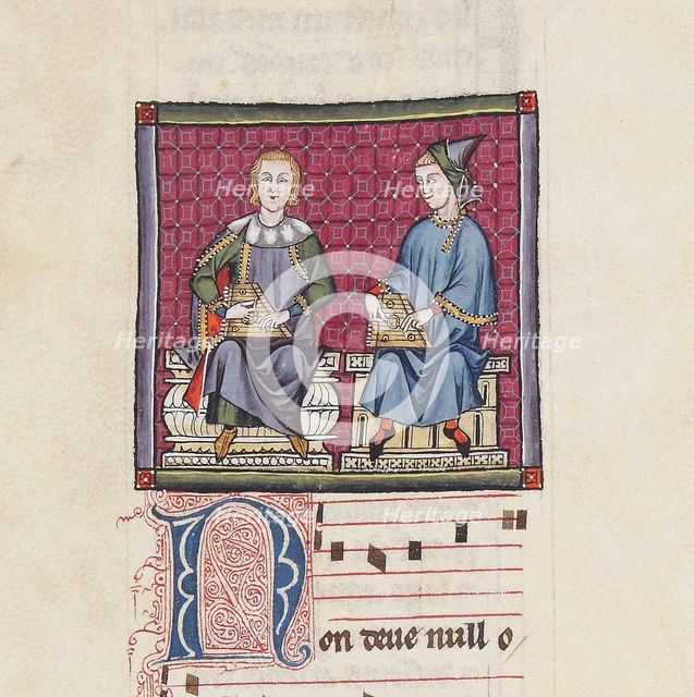 Illustration from the codex of the Cantigas de Santa Maria, c. 1280. Creator: Anonymous.