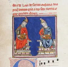 Illustration from the codex of the Cantigas de Santa Maria, c. 1280. Creator: Anonymous