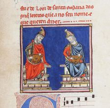 Illustration from the codex of the Cantigas de Santa Maria, c. 1280. Creator: Anonymous