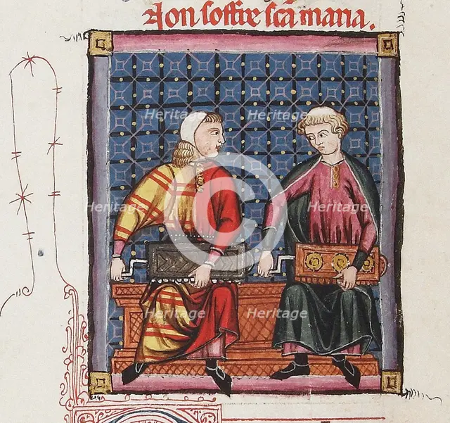 Illustration from the codex of the Cantigas de Santa Maria, c. 1280. Creator: Anonymous.