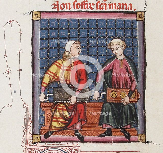 Illustration from the codex of the Cantigas de Santa Maria, c. 1280. Creator: Anonymous.