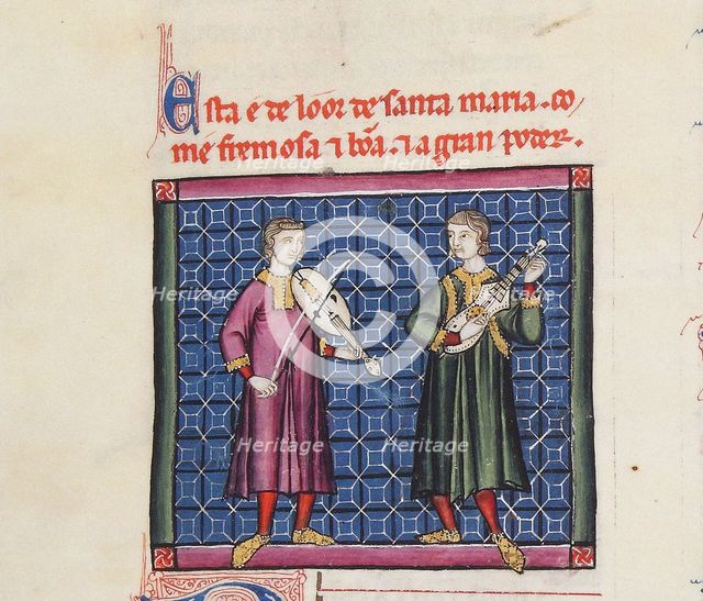 Illustration from the codex of the Cantigas de Santa Maria, c. 1280. Creator: Anonymous.
