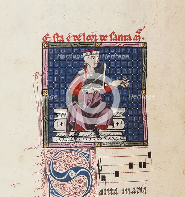 Illustration from the codex of the Cantigas de Santa Maria, c. 1280. Creator: Anonymous.
