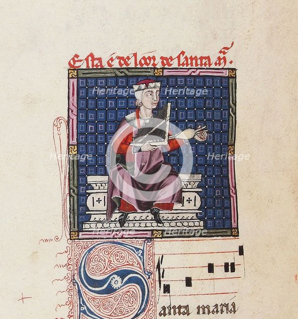 Illustration from the codex of the Cantigas de Santa Maria, c. 1280. Creator: Anonymous.