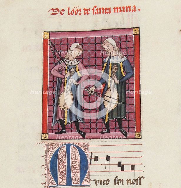 Illustration from the codex of the Cantigas de Santa Maria, c. 1280. Creator: Anonymous.