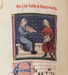 Illustration from the codex of the Cantigas de Santa Maria, c. 1280. Creator: Anonymous