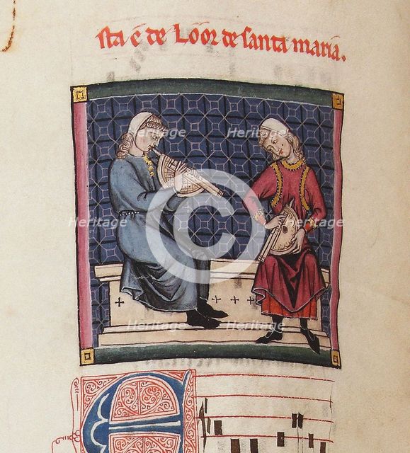 Illustration from the codex of the Cantigas de Santa Maria, c. 1280. Creator: Anonymous.