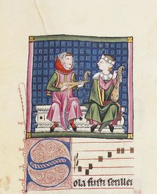 Illustration from the codex of the Cantigas de Santa Maria, c. 1280. Creator: Anonymous