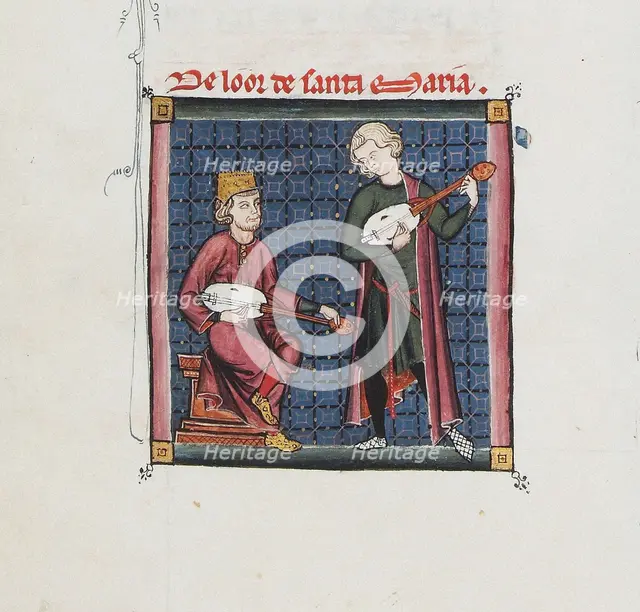 Illustration from the codex of the Cantigas de Santa Maria, c. 1280. Creator: Anonymous.