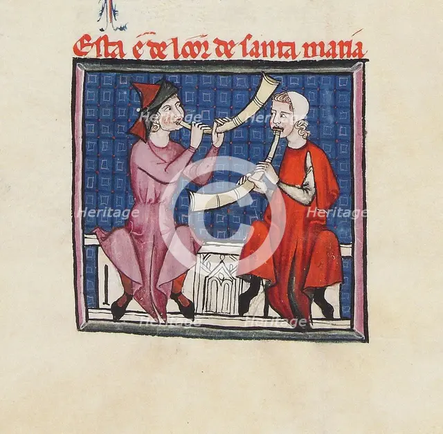 Illustration from the codex of the Cantigas de Santa Maria, c. 1280. Creator: Anonymous.