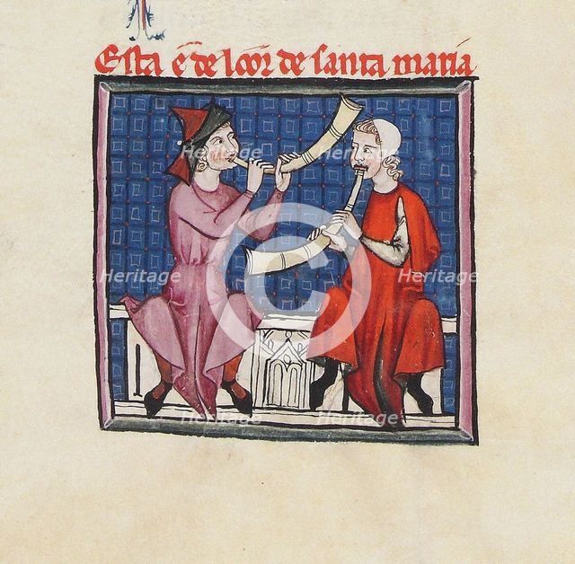 Illustration from the codex of the Cantigas de Santa Maria, c. 1280. Creator: Anonymous.
