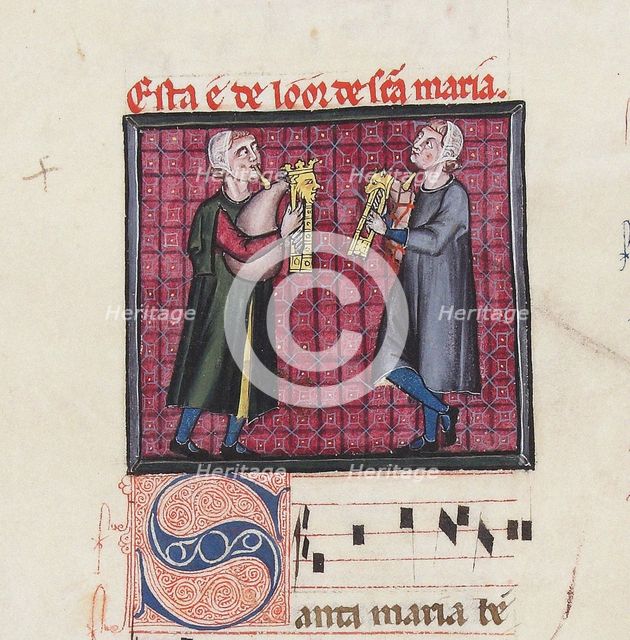 Illustration from the codex of the Cantigas de Santa Maria, c. 1280. Creator: Anonymous.