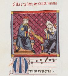 Illustration from the codex of the Cantigas de Santa Maria, c. 1280. Creator: Anonymous