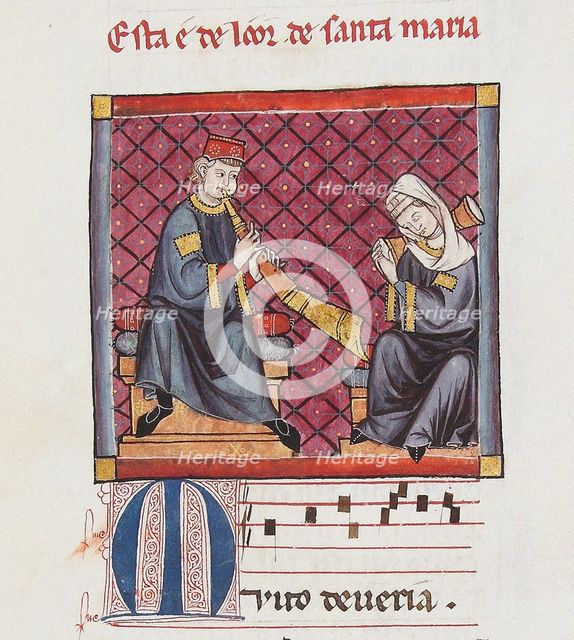 Illustration from the codex of the Cantigas de Santa Maria, c. 1280. Creator: Anonymous.