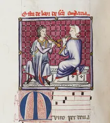 Illustration from the codex of the Cantigas de Santa Maria, c. 1280. Creator: Anonymous