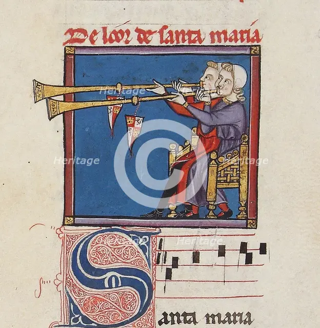 Illustration from the codex of the Cantigas de Santa Maria, c. 1280. Creator: Anonymous.