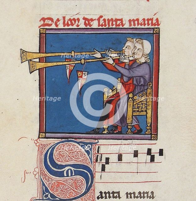 Illustration from the codex of the Cantigas de Santa Maria, c. 1280. Creator: Anonymous.