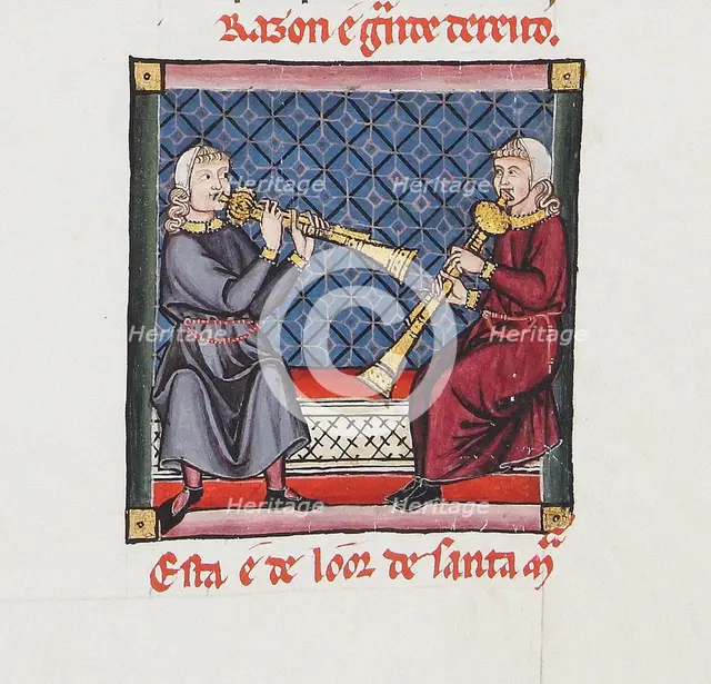 Illustration from the codex of the Cantigas de Santa Maria, c. 1280. Creator: Anonymous.