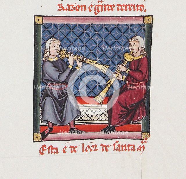 Illustration from the codex of the Cantigas de Santa Maria, c. 1280. Creator: Anonymous.