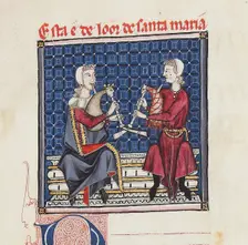 Illustration from the codex of the Cantigas de Santa Maria, c. 1280. Creator: Anonymous