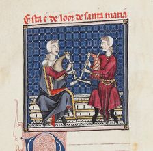 Illustration from the codex of the Cantigas de Santa Maria, c. 1280. Creator: Anonymous