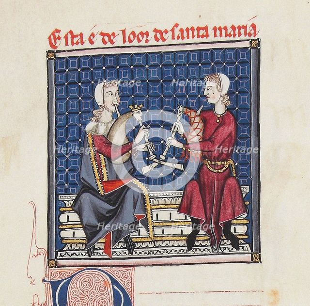 Illustration from the codex of the Cantigas de Santa Maria, c. 1280. Creator: Anonymous.