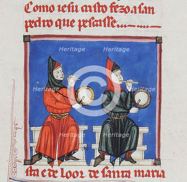 Illustration from the codex of the Cantigas de Santa Maria, c. 1280. Creator: Anonymous.