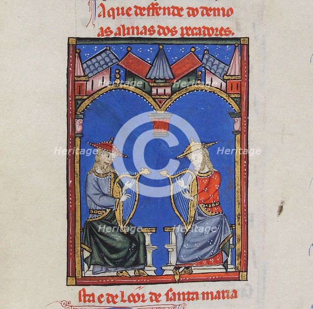 Illustration from the codex of the Cantigas de Santa Maria, c. 1280. Creator: Anonymous.