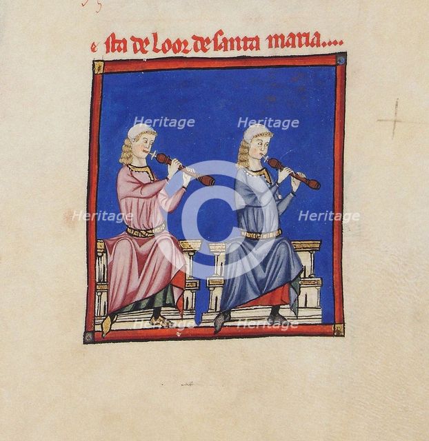 Illustration from the codex of the Cantigas de Santa Maria, c. 1280. Creator: Anonymous.