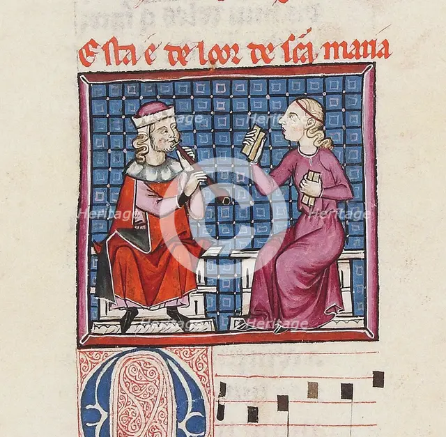 Illustration from the codex of the Cantigas de Santa Maria, c. 1280. Creator: Anonymous.