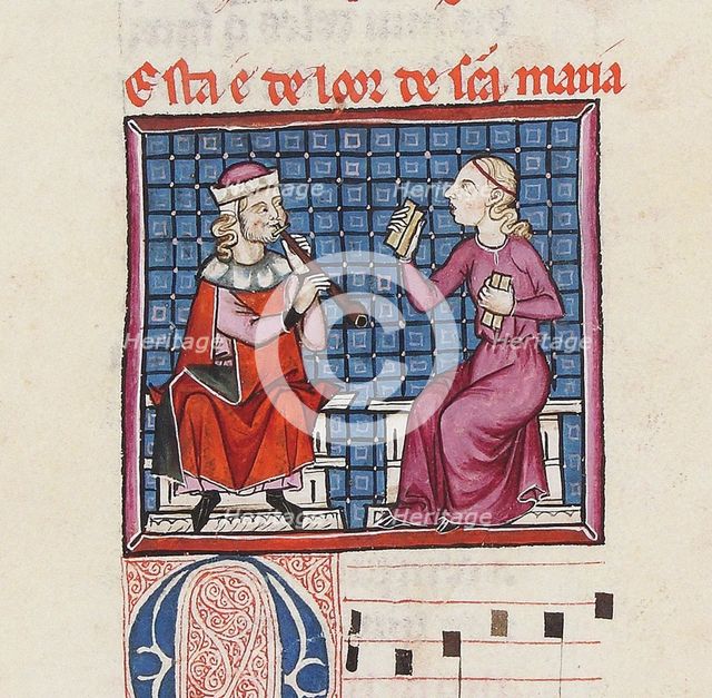 Illustration from the codex of the Cantigas de Santa Maria, c. 1280. Creator: Anonymous.