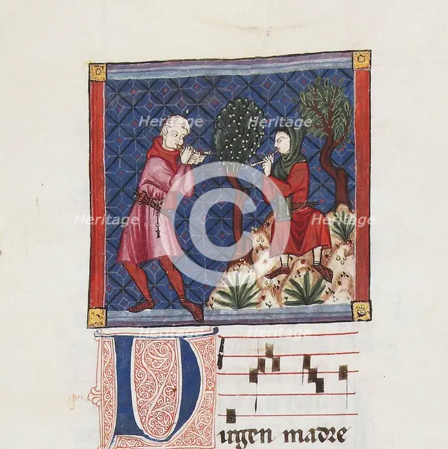 Illustration from the codex of the Cantigas de Santa Maria, c. 1280. Creator: Anonymous.