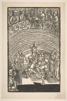 Illustration from The Comedie of Terence, 19th century reprint.n.d. Creator: Albrecht Durer