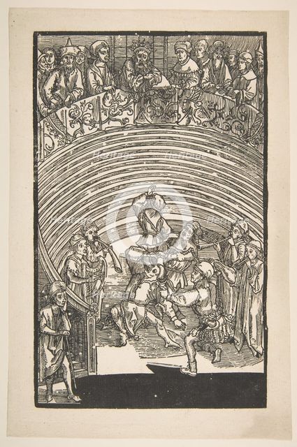 Illustration from The Comedie of Terence, 19th century reprint.n.d. Creator: Albrecht Durer.