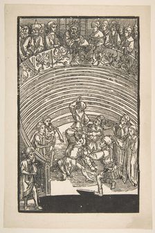Illustration from The Comedie of Terence, 19th century reprint.n.d. Creator: Albrecht Durer