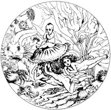Illustration from the fairy tale The Water-Babies, by Charles Kingsley, 1863. Artist: Noel Paton