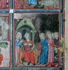 Illustration from the Golden Haggadah, 15th century