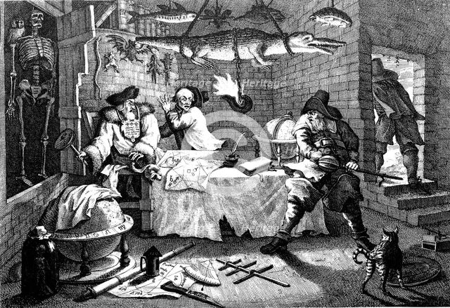 Illustration from the poem Hudibras, by Samuel Butler, 1726.  Artist: William Hogarth