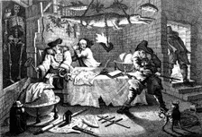 Illustration from the poem Hudibras, by Samuel Butler, 1726. Artist: William Hogarth